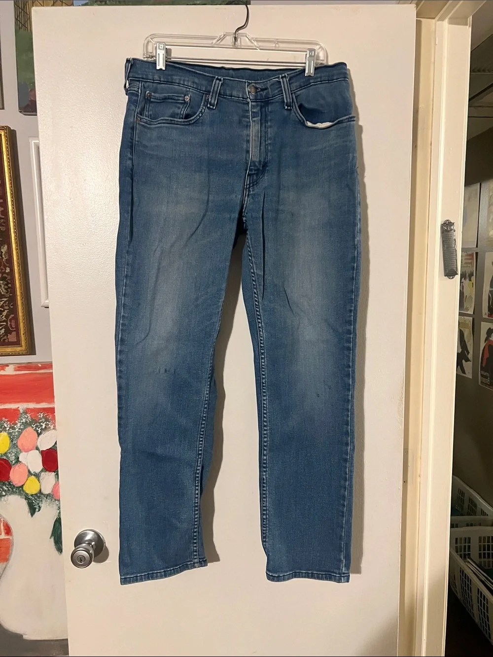 Levi’s mens 514 straight stretch denim jeans